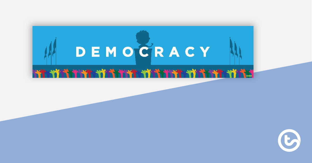 Preview image for Democracy Display Banner - teaching resource