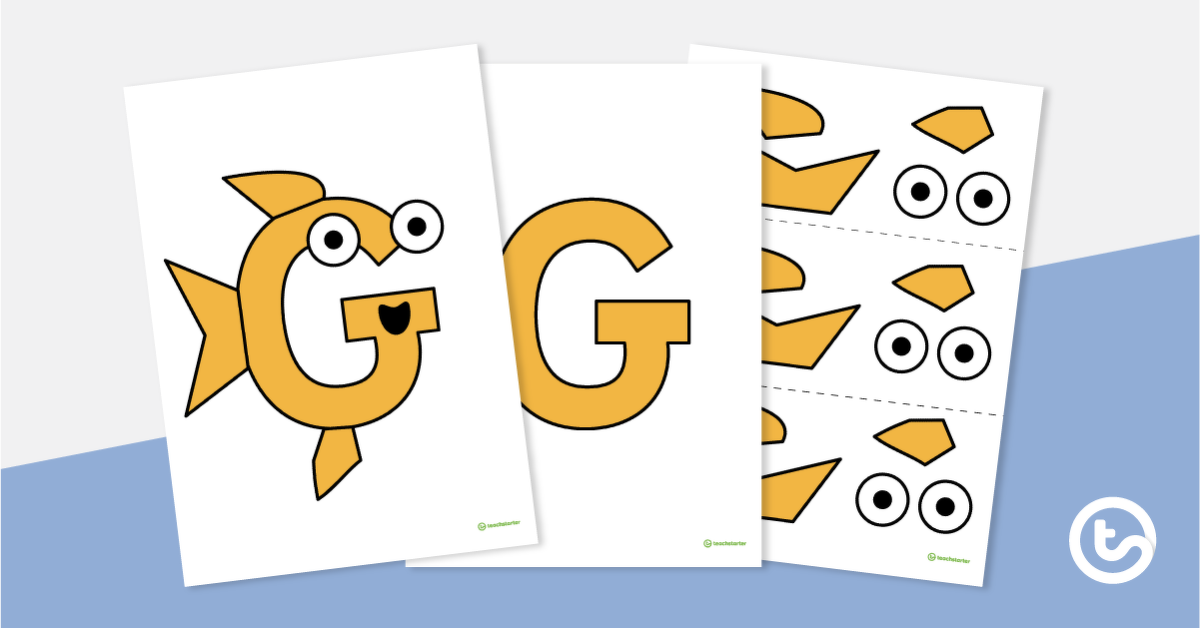 预览图像信工艺活动vity - 'G' is For Goldfish (Version 1) - teaching resource