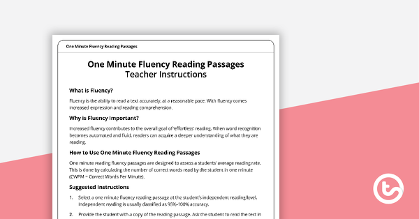 Thumbnail of Fluency Reading Passage - Ready, Set, Go! (Grade 3) - teaching resource