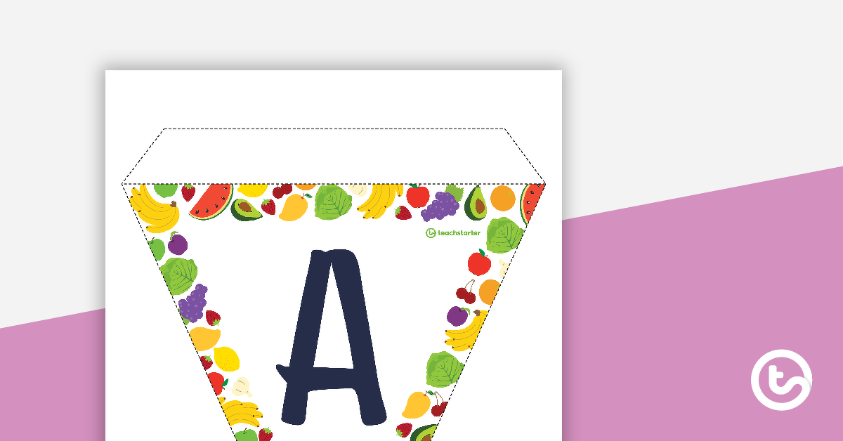 Preview image for Fruit and Vegetable Shop Role Play - Bunting - teaching resource