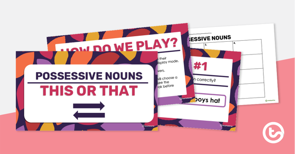 Preview image for This or That! PowerPoint Game - Possessive Nouns - teaching resource