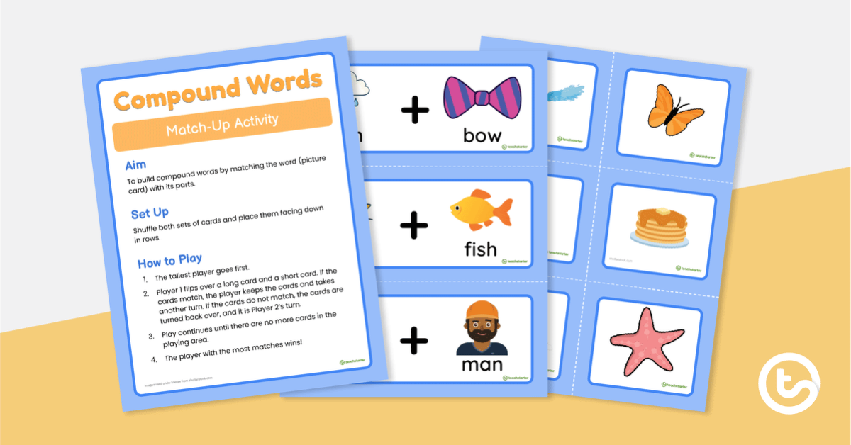 Preview image for Compound Words – Match-Up Activity - teaching resource