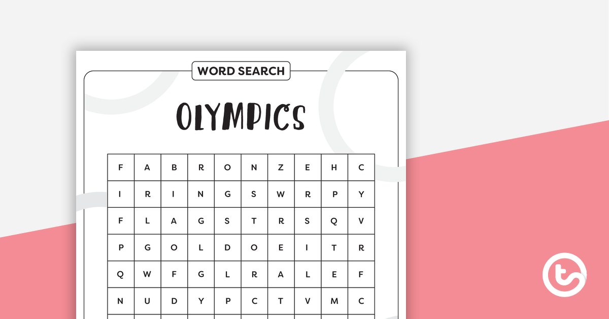 Image of Olympics Word Search – Lower