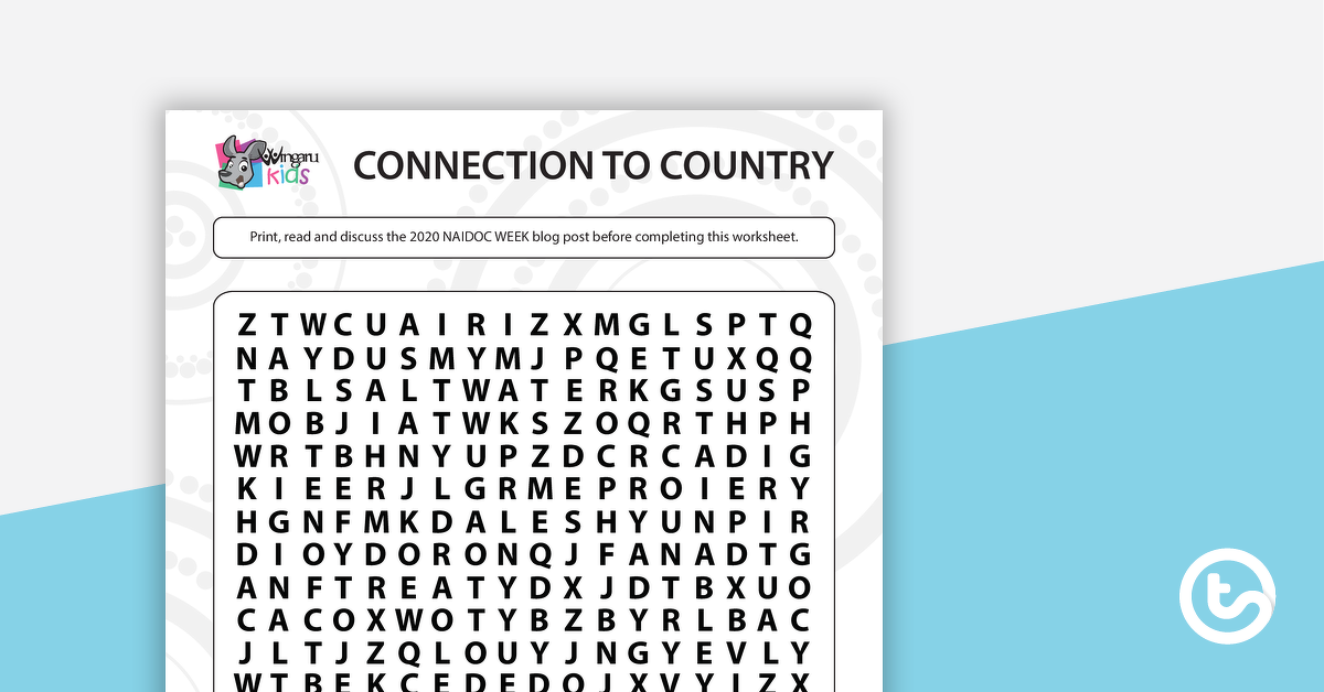 Preview image for NAIDOC Week Connection to Country Word Search - Middle Primary - teaching resource