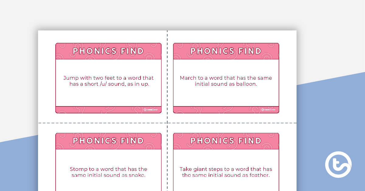 Preview image for Phonics Find Description Cards - teaching resource