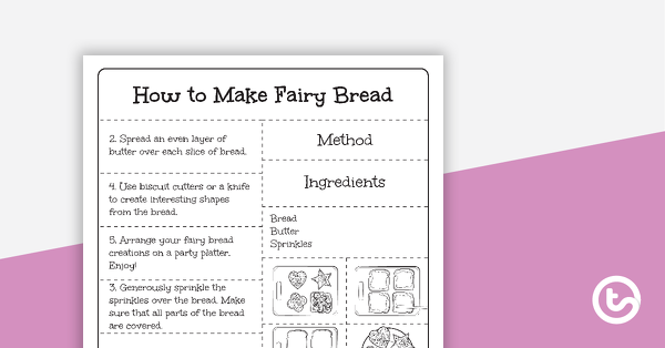 程序文本测序活动的缩略图 - 如何制作童话面包 - 教学资源