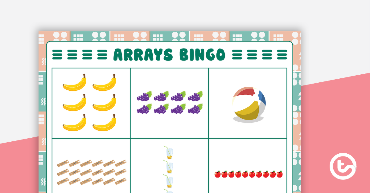 Preview image for Arrays Bingo - teaching resource