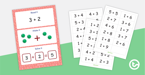 Thumbnail of Addition to 10 Modelling Mats - teaching resource