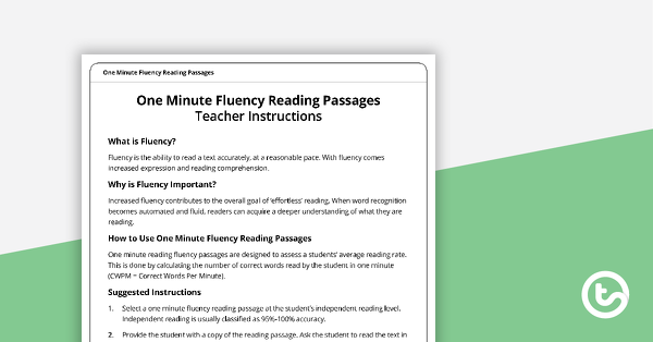 Thumbnail of Fluency Reading Passage - The New Pet (Grade 6) - teaching resource
