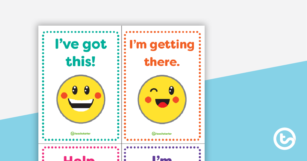预览图像Emoji主题自我评估桌卡——教学资源