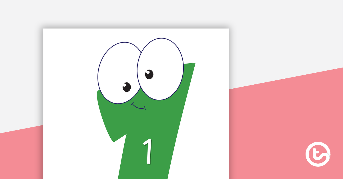 1 20 printable number posters teach starter