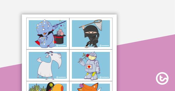Preview image for Alphabet Characters Story Generator Cards - teaching resource