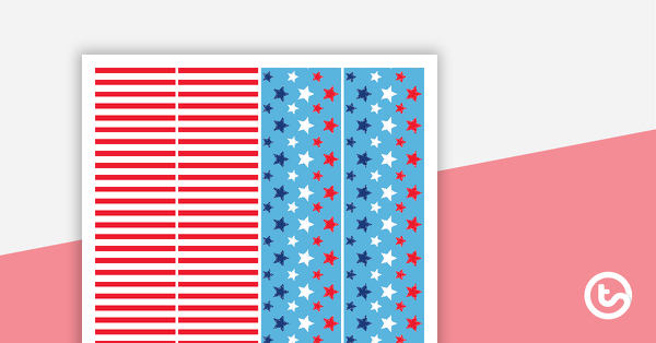 Preview image for Stars and Stripes - Border Trimmers - teaching resource
