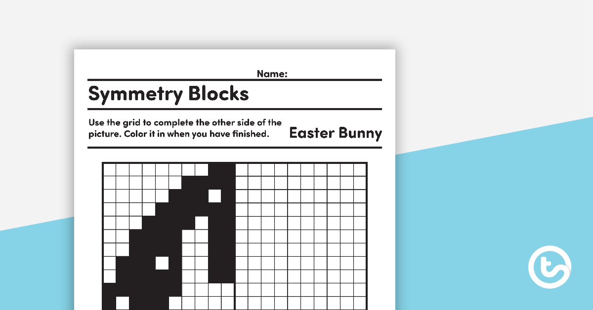 Preview image for Symmetry Grid Activity - Bunny - teaching resource