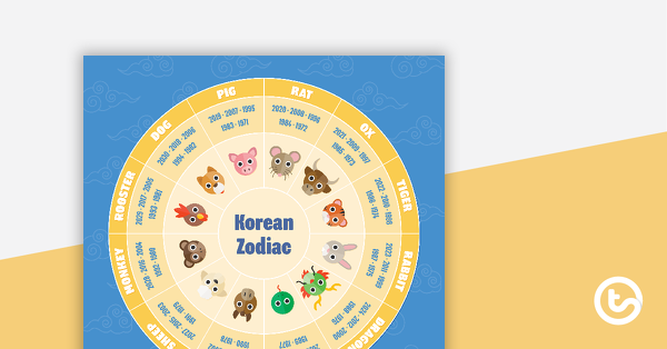 Thumbnail of Korean Zodiac Calendar - teaching resource