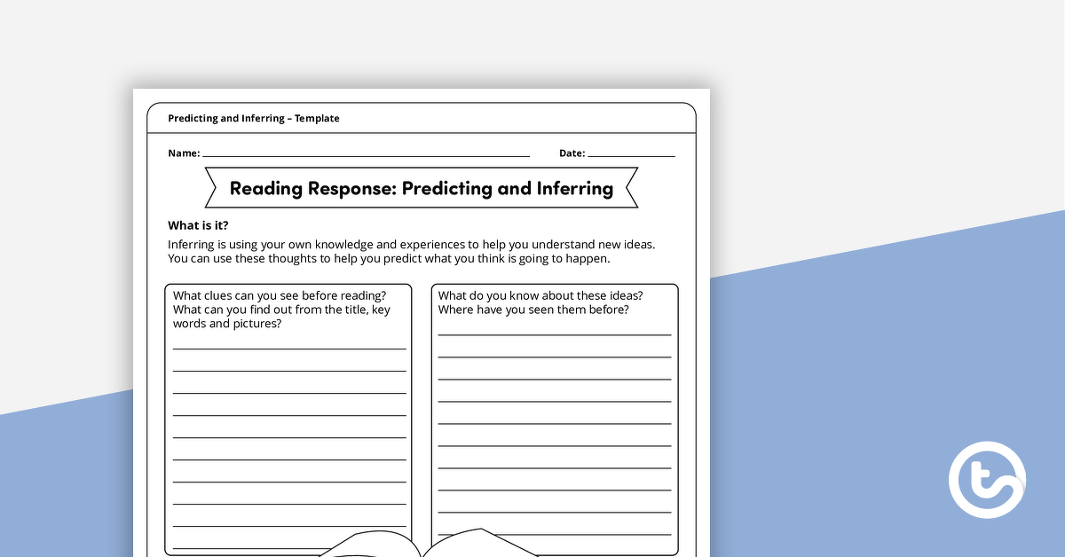 阅读反应推理与预测的预览图像-模板-教学资源
