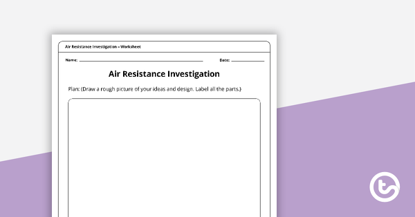Thumbnail of Air Resistance Investigation - teaching resource