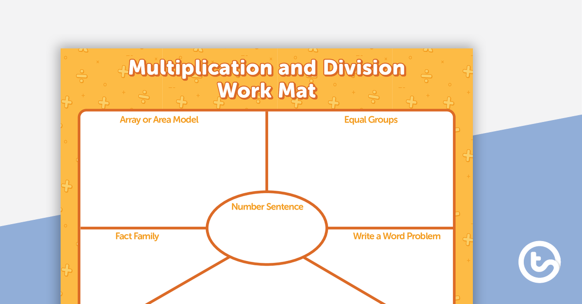 Preview image for Multiplication and Division Work Mat - teaching resource