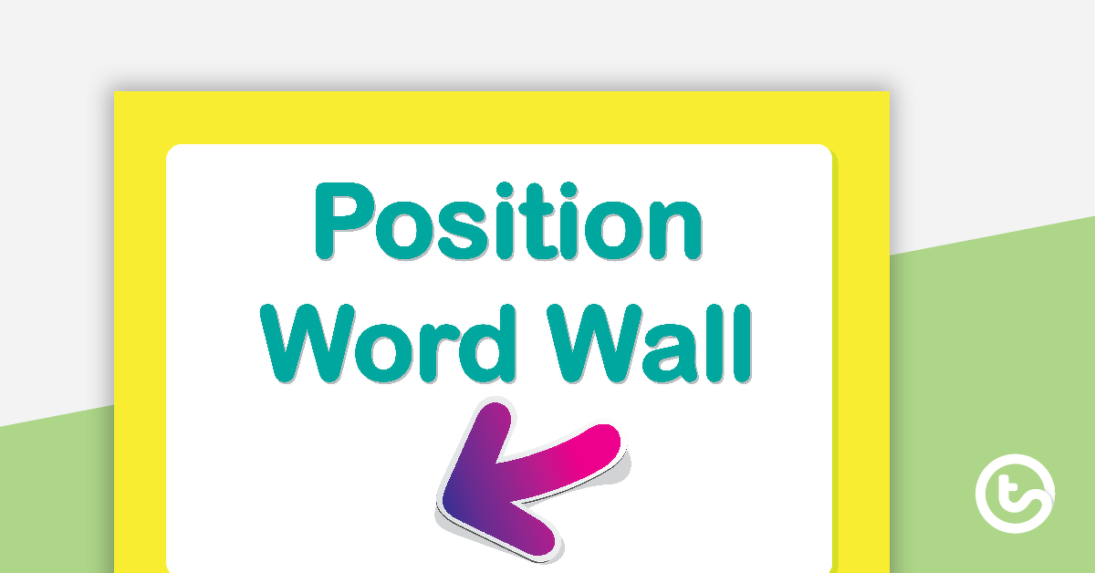 Preview image for Positioning Word Wall Vocabulary - teaching resource