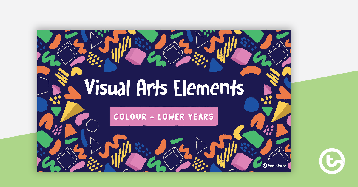 预览图像视觉艺术元素的彩色幻灯片-低年教学资源