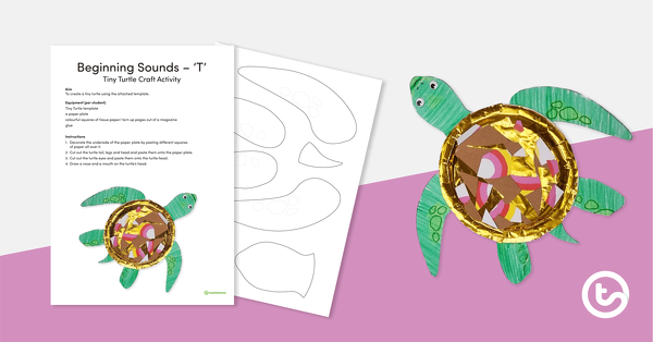 Preview image for Beginning Sound Craft – T – Tiny Turtle - teaching resource