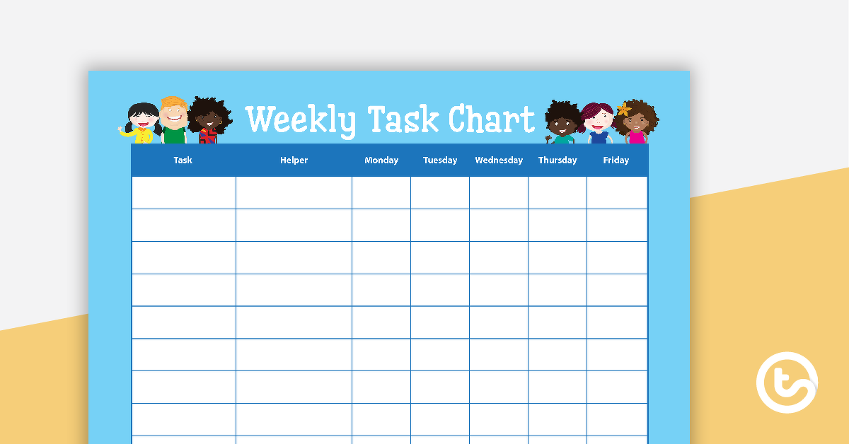Preview image for Good Friends - Weekly Task Chart - teaching resource