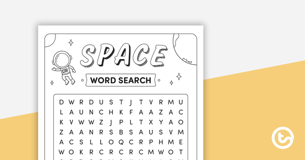 Preview image for Space Word Search – Lower - teaching resource