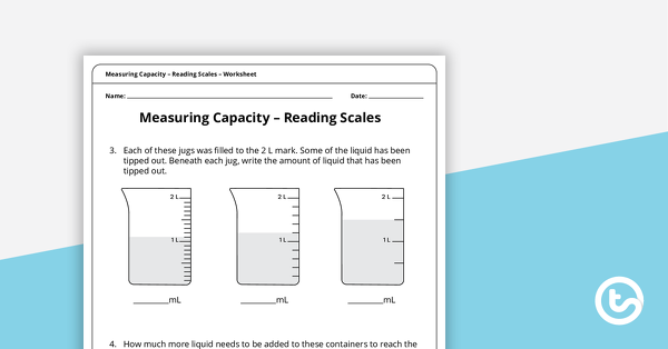 缩略图测量能力 - 阅读尺度工作表 - 教学资源