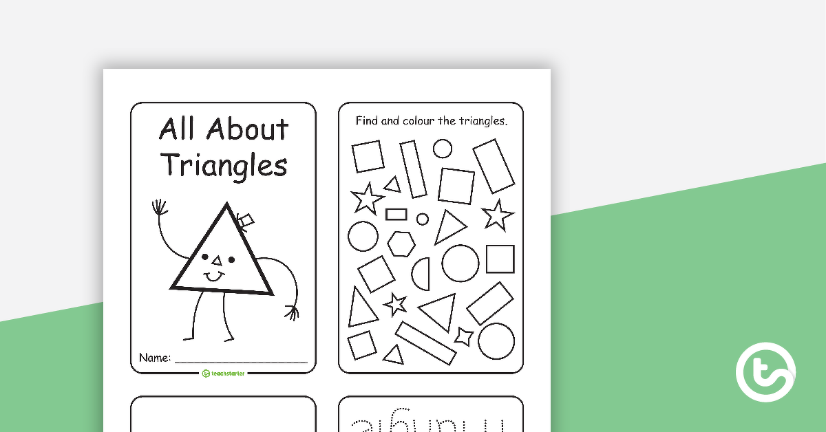 关于三角形小册子的所有预览图像 - 教学资源