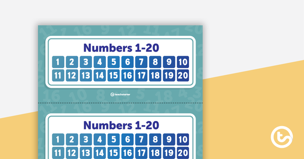Preview image for Numbers 1-20 - teaching resource