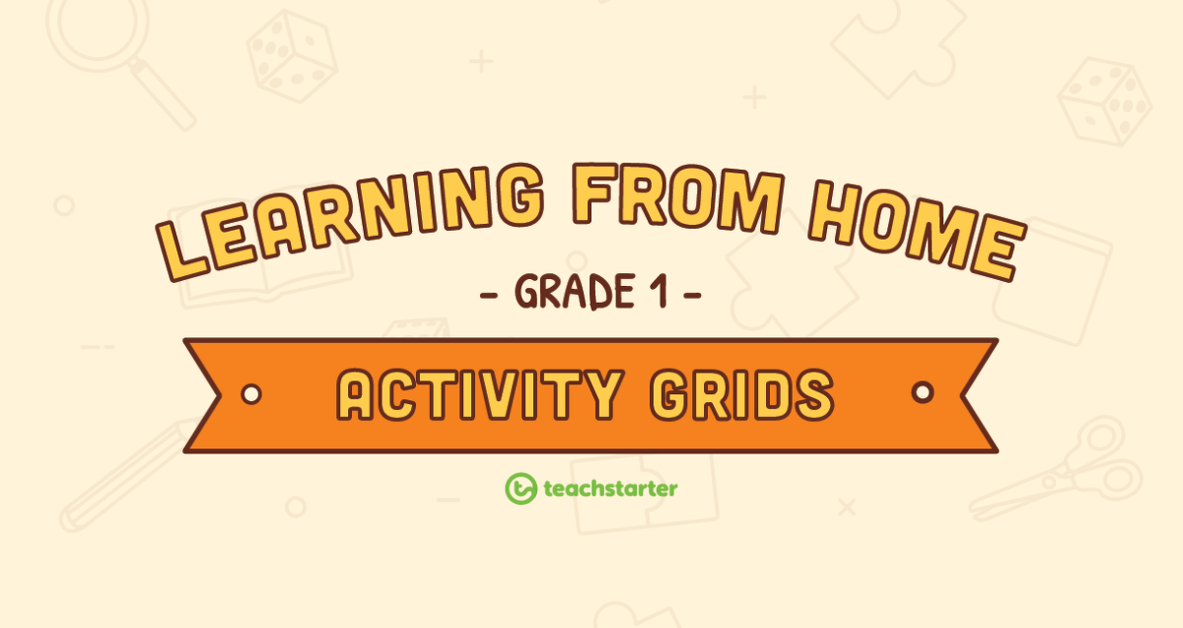 Preview image for Grade 1 – Week 3 Learning from Home Activity Grids - teaching resource