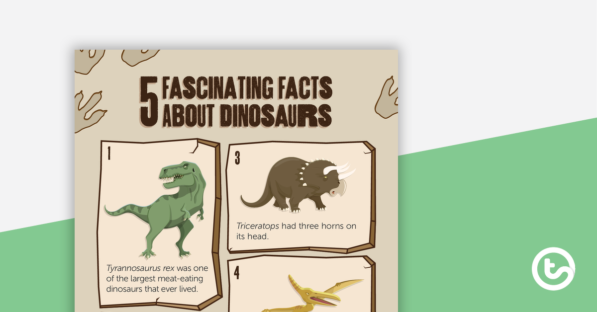 预览图片5迷人的关于恐龙的事实——工作表——教学资源