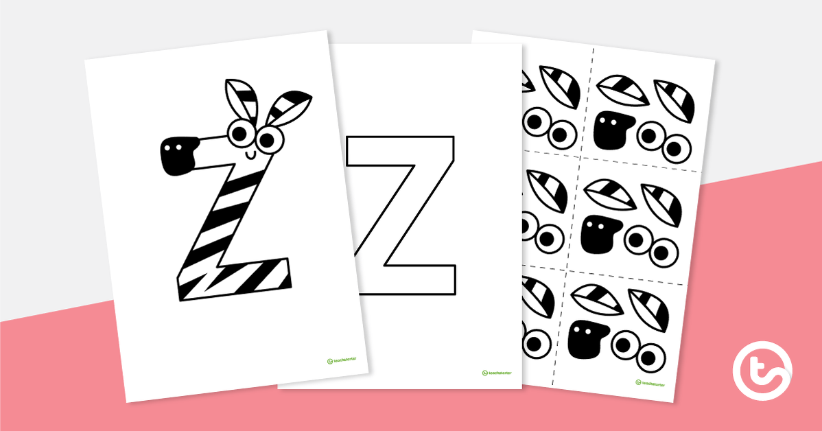 预览图像信工艺活动vity - 'Z' is For Zebra - teaching resource
