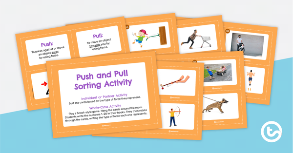 Preview image for Push and Pull Sorting Activity - teaching resource