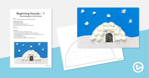 Preview image for Beginning Sound Craft – I – Interesting Igloo - teaching resource
