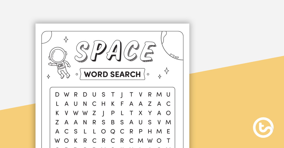 Image of Space Word Search – Lower