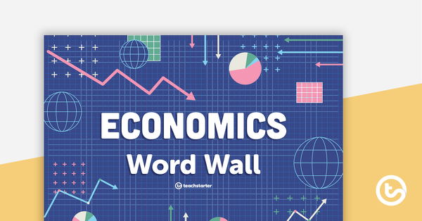 经济学单词墙壁词汇 - 教学资源
