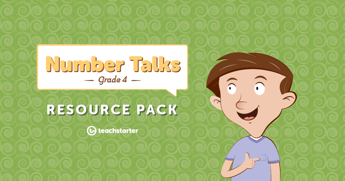 Preview image for Number Talks Teaching Resource Pack - Grade 4 - resource pack