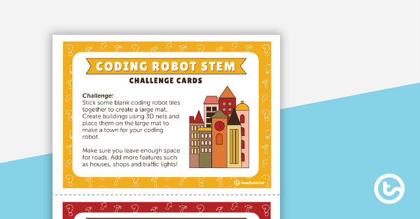 Preview image for Coding Robot STEM Challenge Task Cards - teaching resource