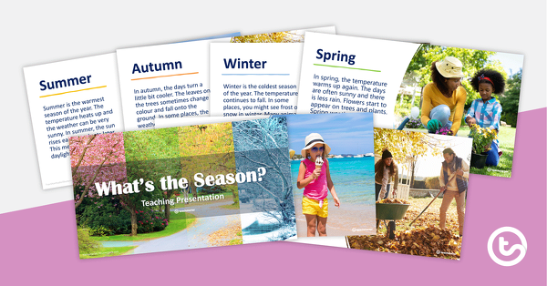 Preview image for What's the Season? PowerPoint - teaching resource