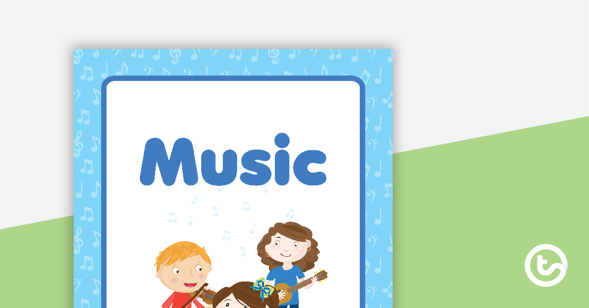 Preview image for Music Book Cover - Version 1 - teaching resource
