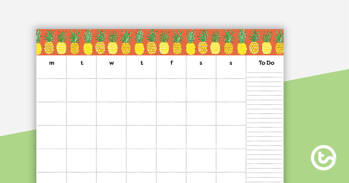 菠萝的预览图像 - 每月概述 - 教学资源