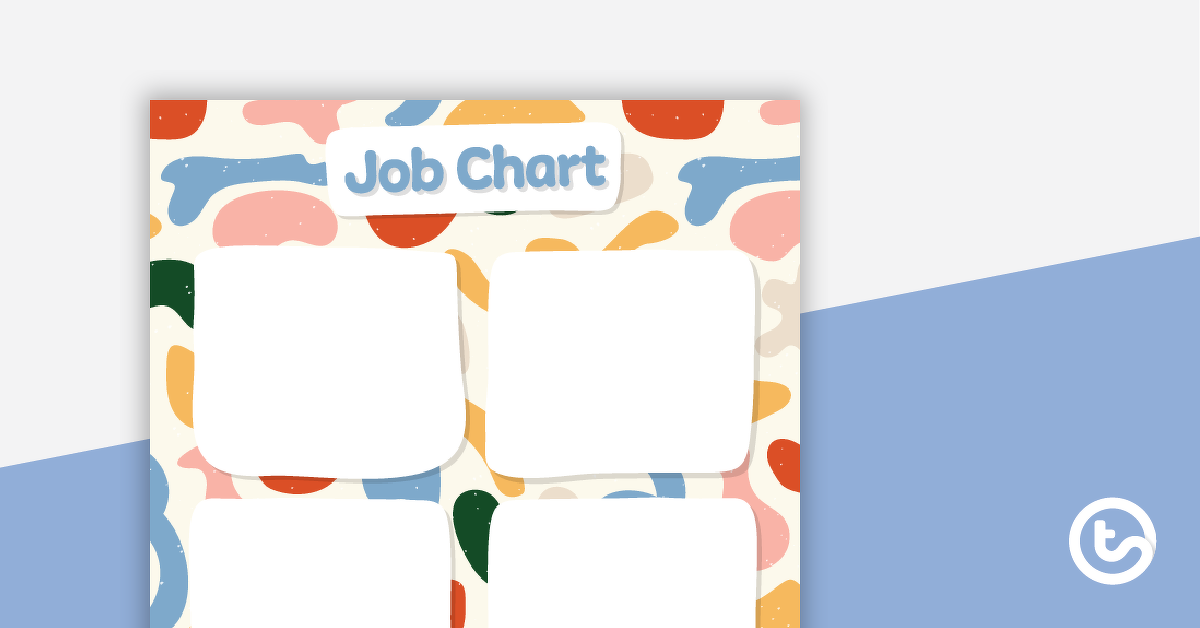 Preview image for Abstract Pattern – Job Chart - teaching resource