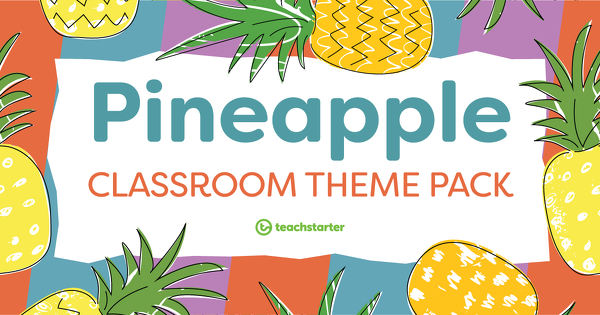 预览我age for Pineapples Classroom Theme Pack - resource pack