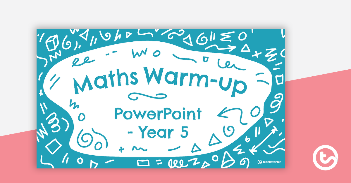 预览图像数学热身PowerPoint年5 -教学资源