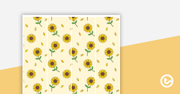 预览图像for Sunflowers - Border Trimmers - teaching resource