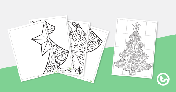 Thumbnail of Whole-Class Coloring Sheet - Christmas Tree - teaching resource