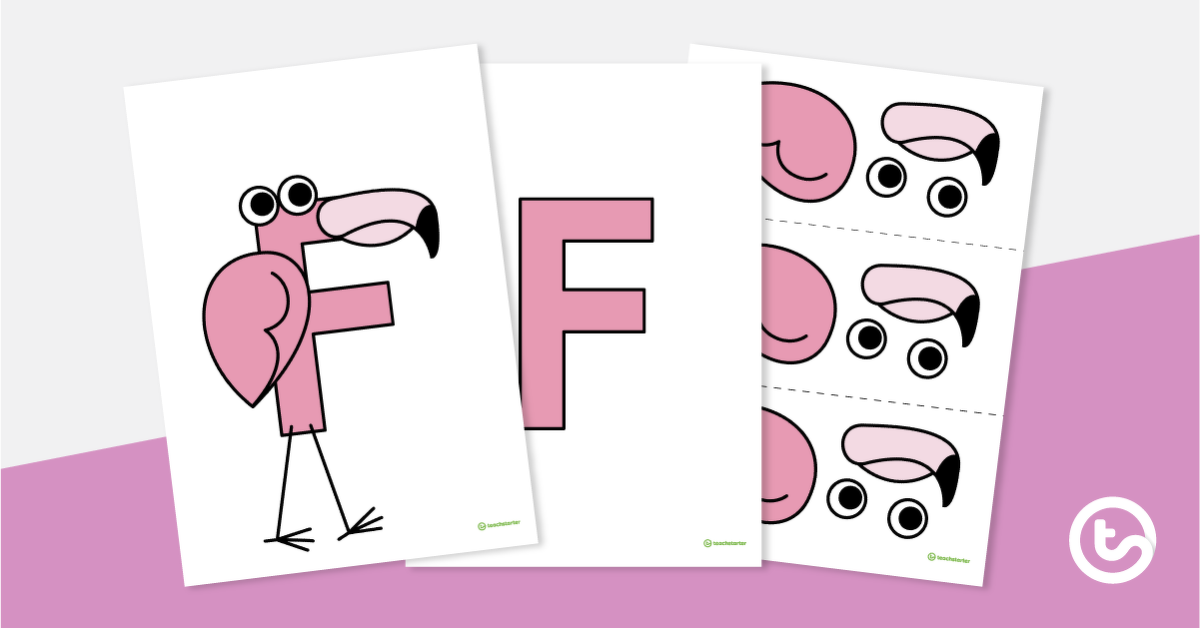预览图像信工艺活动vity - 'F' is For Flamingo - teaching resource