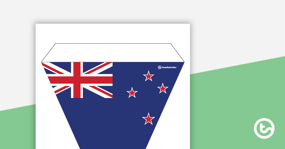 新西兰国旗的预览图像 - 彩旗 - 教学资源