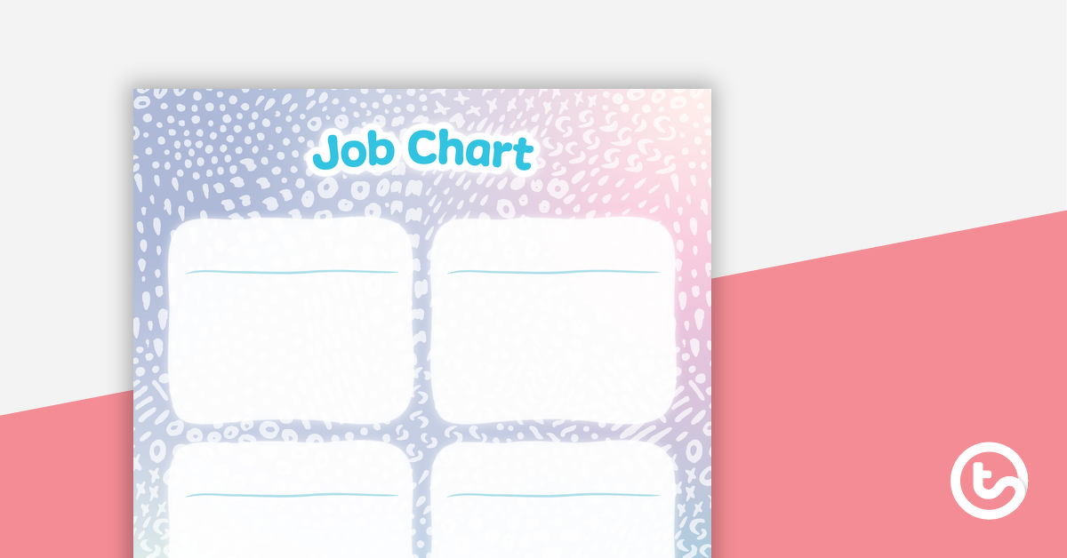 Preview image for Pastel Dreams – Job Chart - teaching resource